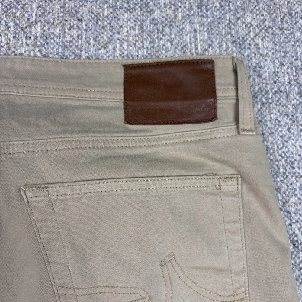 AG Adriano Goldschmied The Graduate Tailored Leg Khaki Chinos Mens 36x34